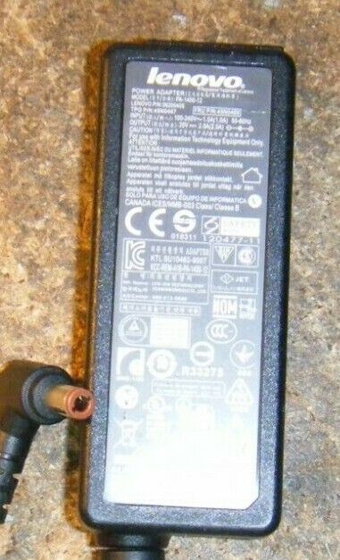 LENOVO PA-1400-12 36200405 45N0467 45N0468 U310 AC ADAPTER 20V 60Hz 