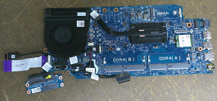 Dell Latitude 3580 Motherboard Intel Core i3 7th Gen CPU + FAN