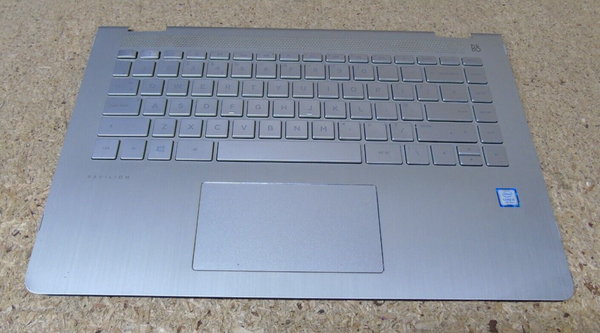 HP Pavilion X360 Convertable Keyboard Palmrest Touchpad Mousepad Assembly