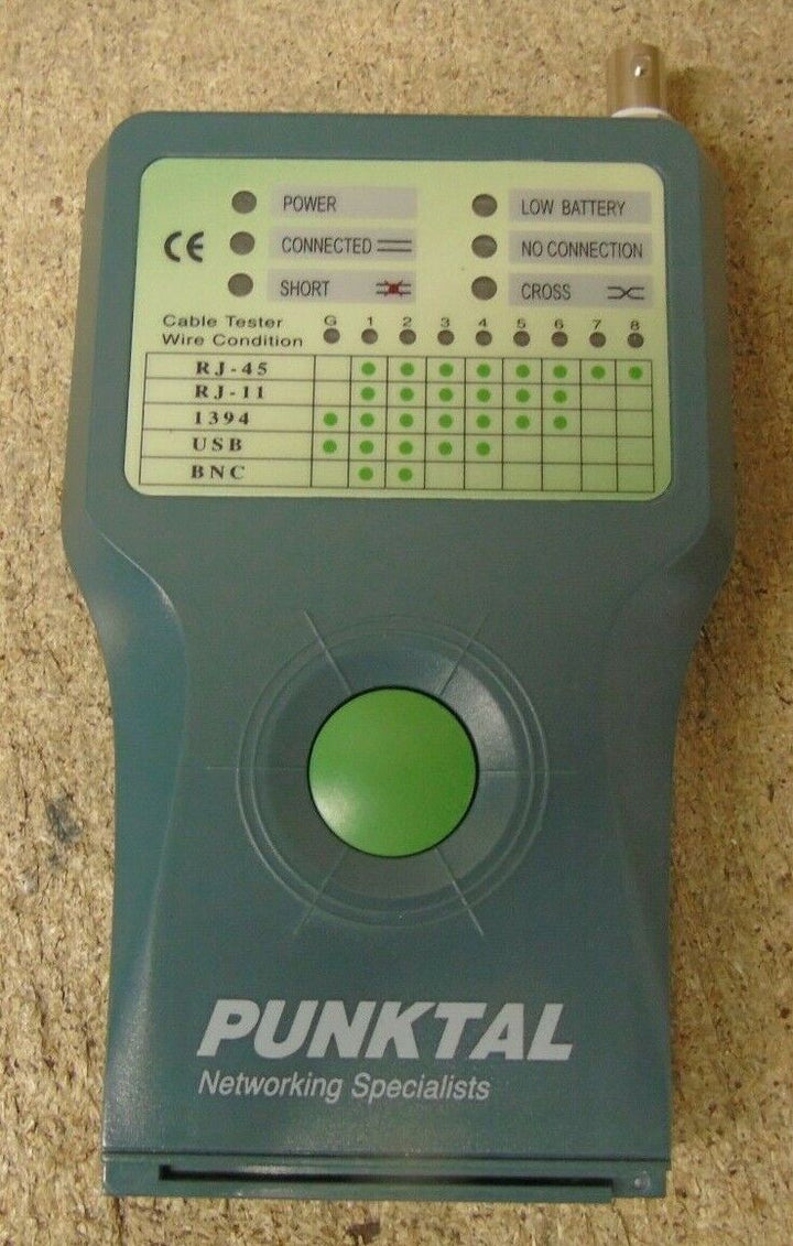 Punktal TCT-1620 Tester Lan Wiring Detection: for shielded & non-shielded cables