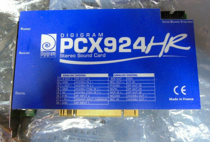 Digigram PCX924HR Professional Stereo Sound Card