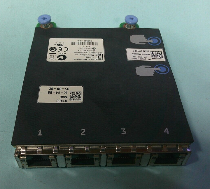 Dell 0R1XFC R1XFC PowerEdge R720 Quad Port Gigabit Daughter Board