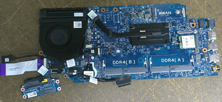 Dell Latitude 3580 Motherboard Intel Core i3 7th Gen CPU + FAN