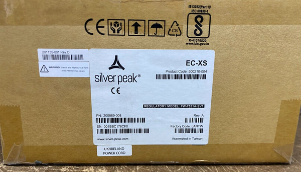 Silver Peak Unity EdgeConnect EC-XS Application Accelerator, FW-7551A-SV1