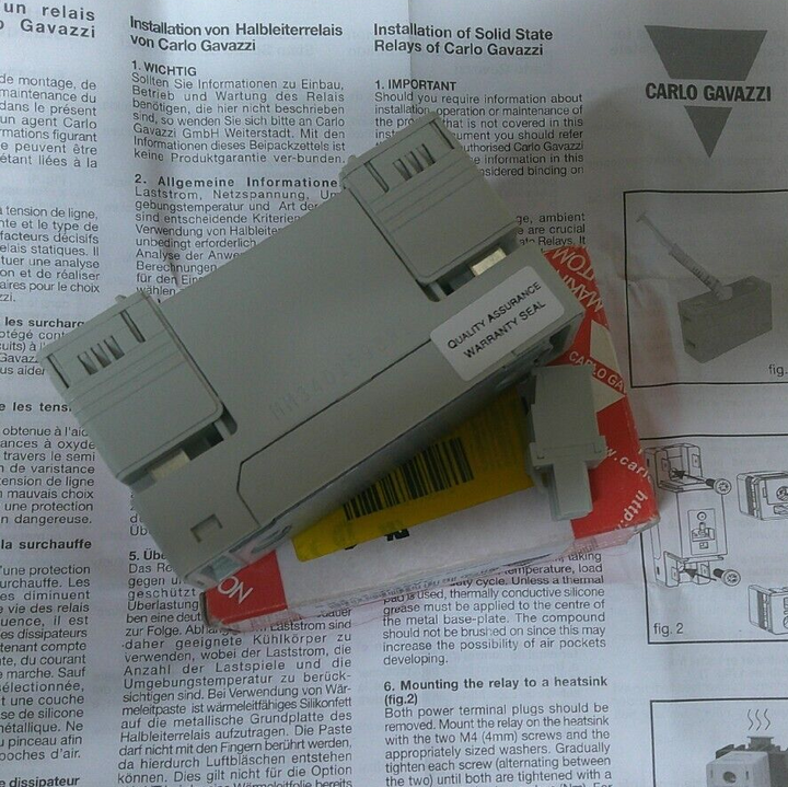 CARLO GAVAZZI RX1A23D32VC SSR RX 230V 32A DC SCREW IP SCREW OP